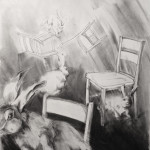 Rabbits-47 x 36 Charcoal 2016